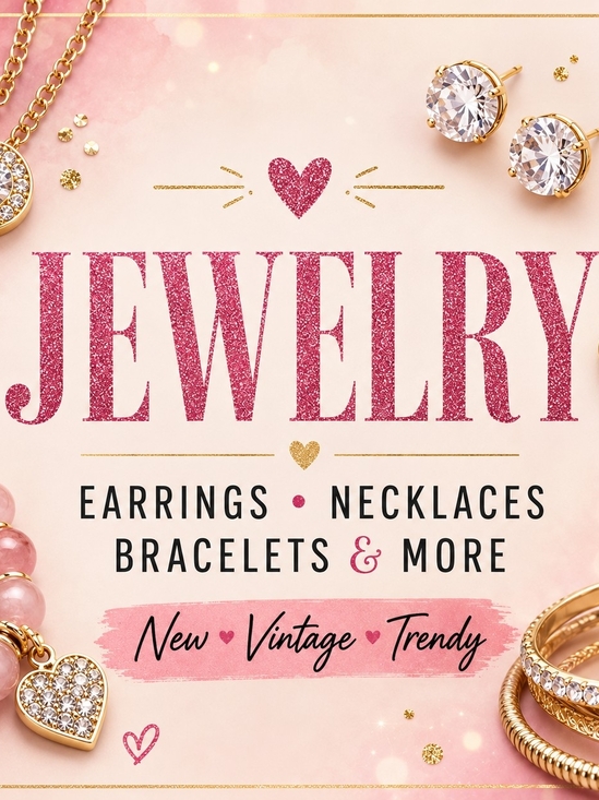 Jewelry - Women's Pink Jewelry Collection –‎ Earrings, Necklaces & Bracelets